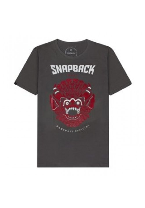 Snapback Tshirt Abu Abu/Grey 23 Dewasa Barong Kerah Bulat