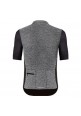 Misty Short Sleeve Snapback Bike Jersey Full Zipper Gray White