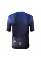 Blue Ombre Short Sleeve Bike Jersey Spandex Full Zipper Snapback