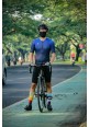 Short Sleeve Brown Ombre Cycling Jersey Spandex Full Zipper Snapback