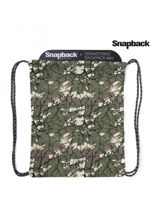 Drawstring Backpack Army Forest