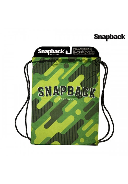 Drawstring Backpack Green Army