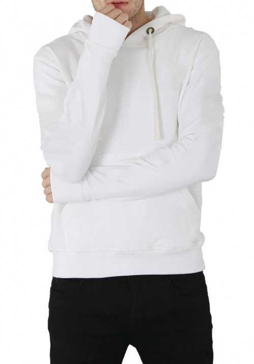 Hoodie Snapback Plain White