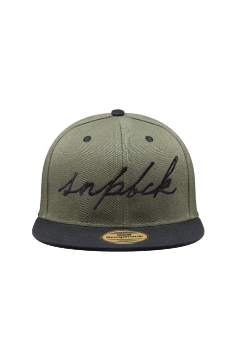 Snapback Adult Hiphop Hat SCRIPT Snpbck Green Black