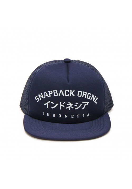 Snapback Topi Trucker Hiphop Japan Glow in the Dark Navy