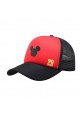 Trucker Hat Adult Snapback Red Black Mickey