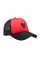 Trucker Hat Adult Snapback Red Black Mickey