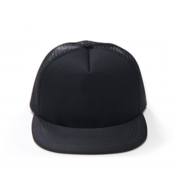 Hiphop Trucker Hat Adult Ori Snapback Plain Black