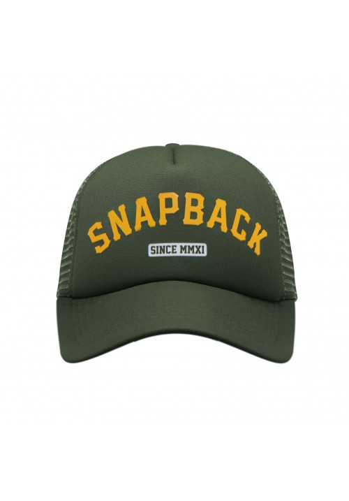 Trucker Hat Adult Snapback Green Army Snapback Since MMXI