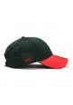 Snapback GOLF Cap Sport Style Dark Green Red
