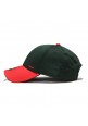 Snapback GOLF Cap Sport Style Dark Green Red