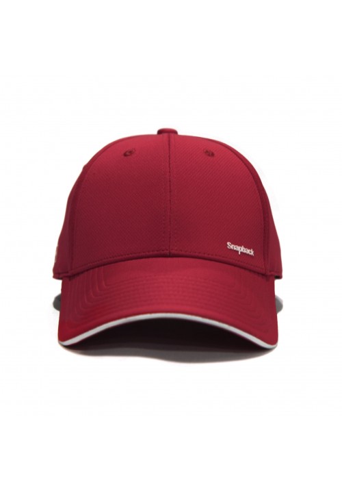 Snapback GOLF Cap Sport Style Maroon White List