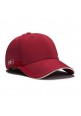 Snapback GOLF Cap Sport Style Maroon White List