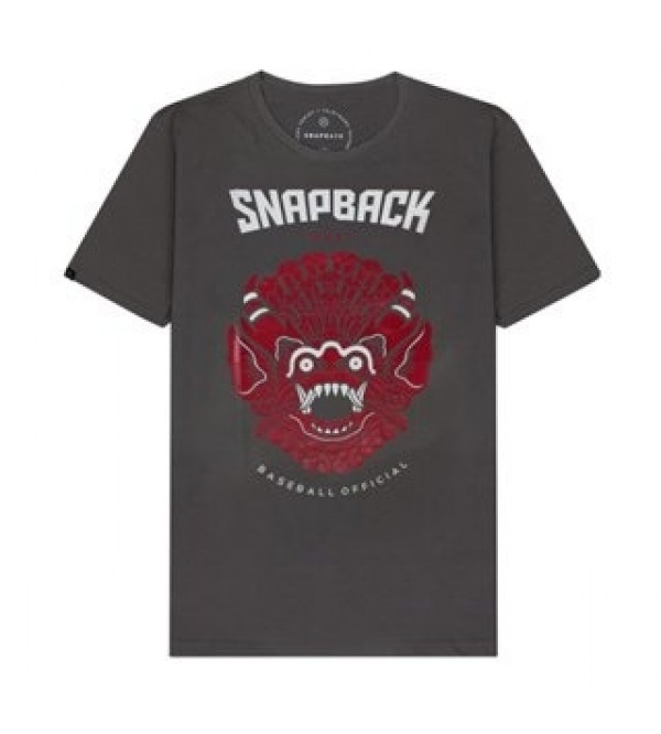 Snapback Tshirt Abu Abu/Grey 23 Dewasa Barong Kerah Bulat