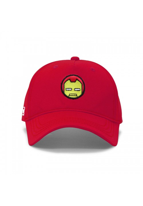 Snapback Baseball Cap Fitted Red Adult Embroidery Iron Man Kawaii