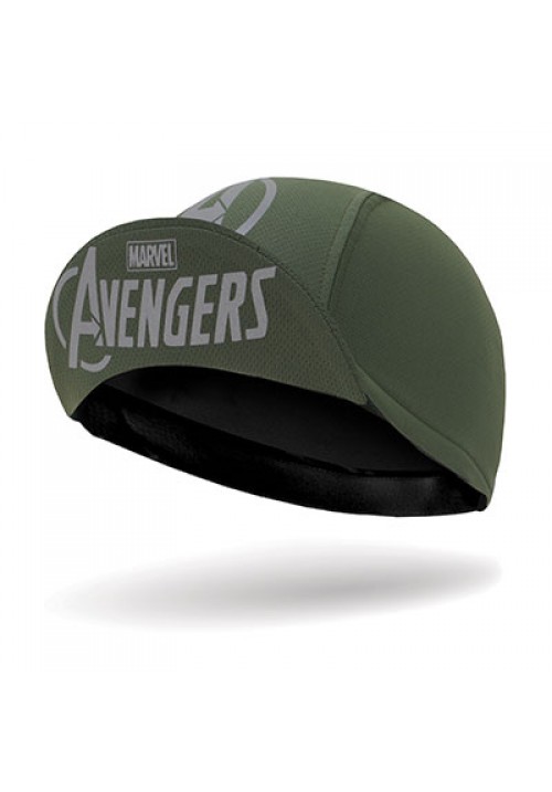 Adult Bike Hat Snapback Green Marvel Logo Avengers