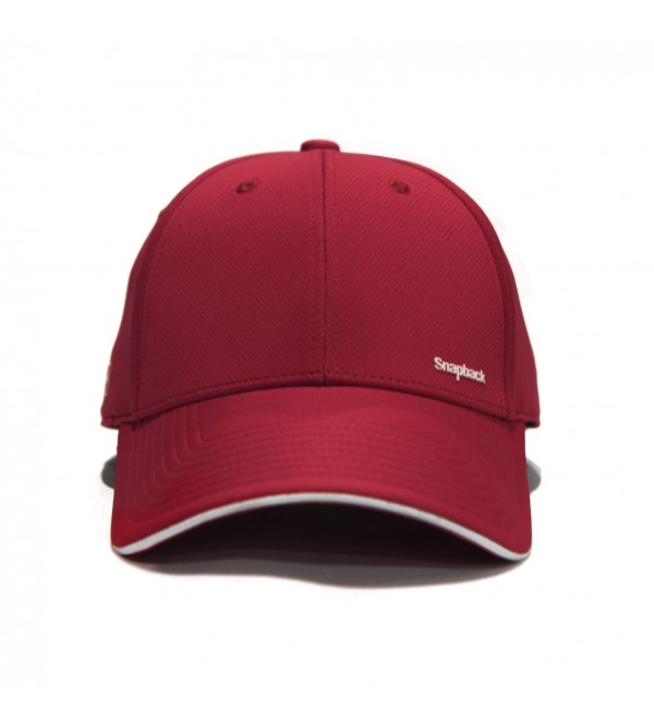 Snapback GOLF Cap Sport Style Maroon White List